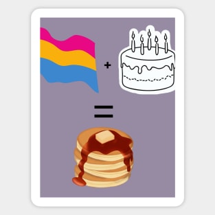 Pan + Cake = Pancake Sticker